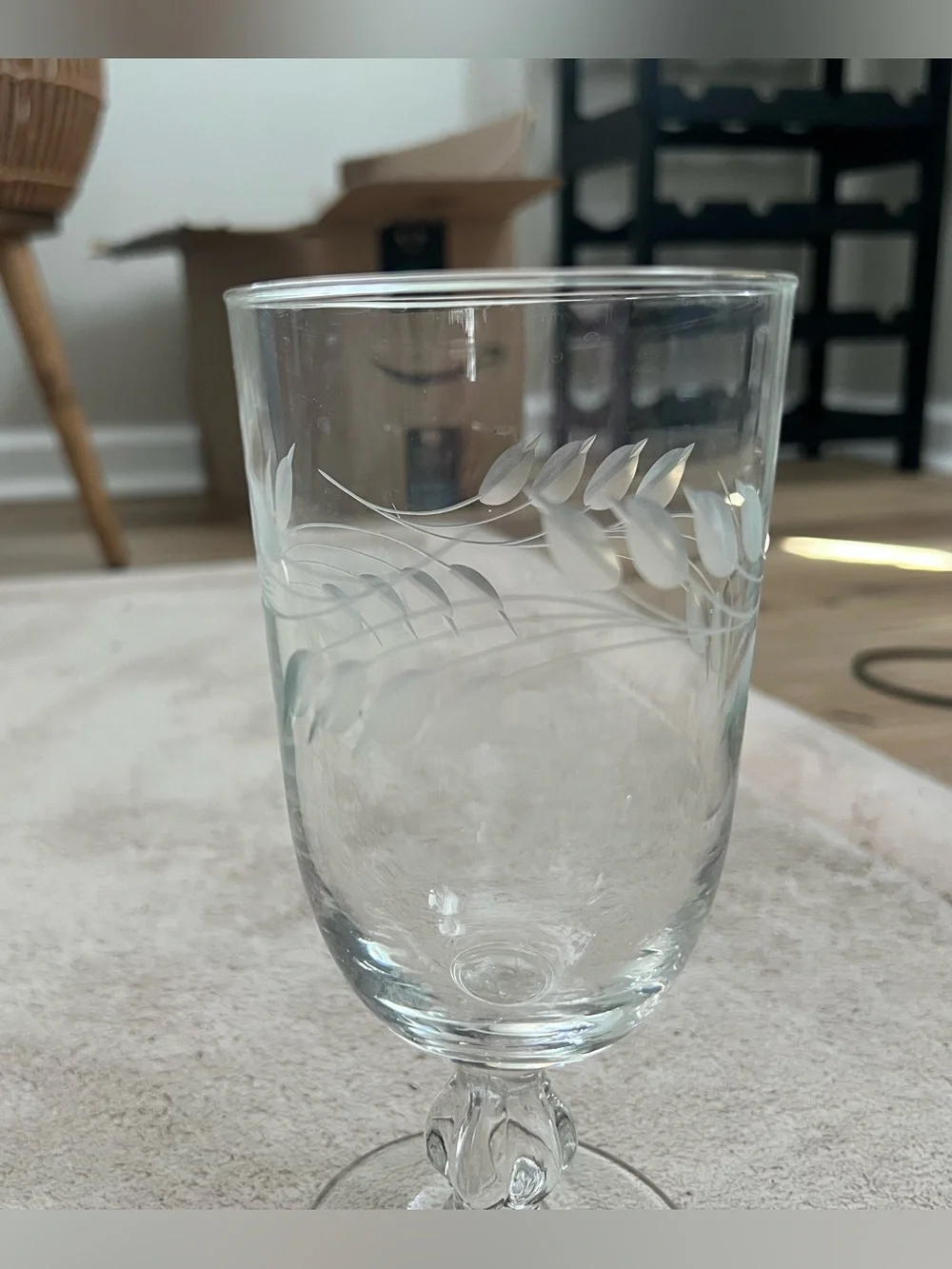 Vintage Libbey Glass Goblet Set